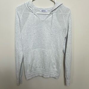 Athleta gray sweater with hood